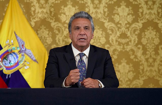 Presidente de Ecuador anuncia que exministro se entregará a la Justicia