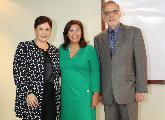 Congresista Norma Torres con Thelma Aldana e Iván Velásquez