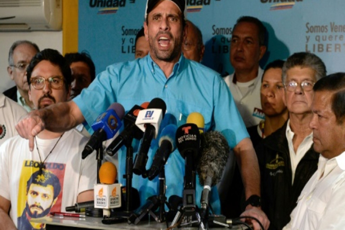 Oposición venezolana pide que gobierno retire "obstáculos" para diálogo