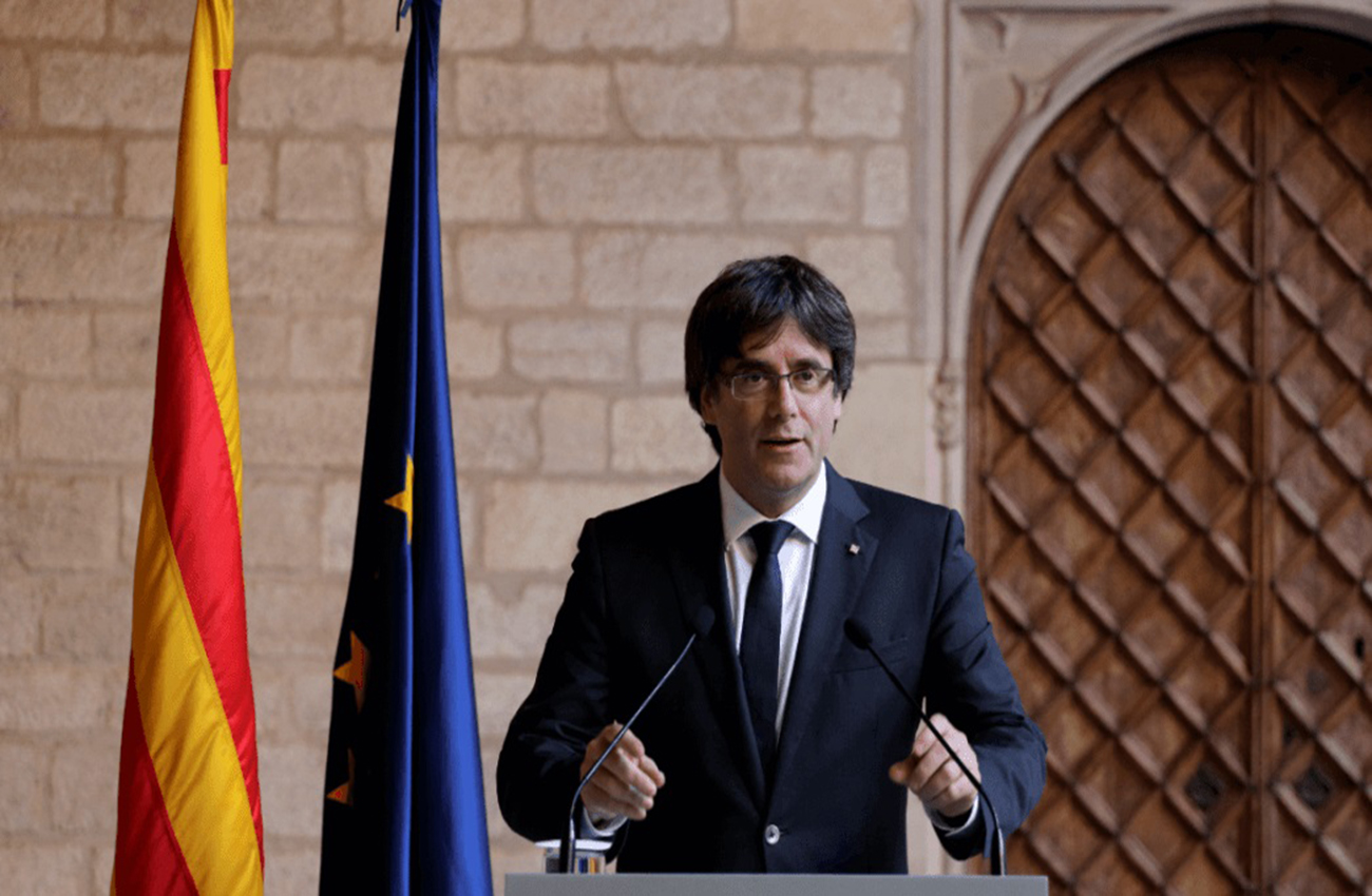 Puigdemont dice que no hay garantías para convocar elecciones en Cataluña