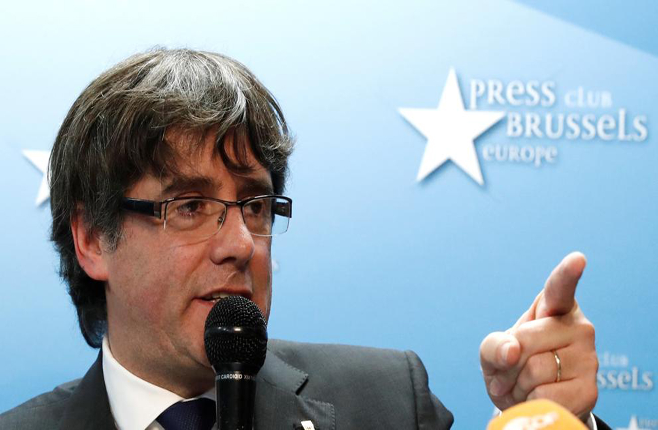 Puigdemont se queda en Bélgica por seguridad y acepta elecciones en Cataluña