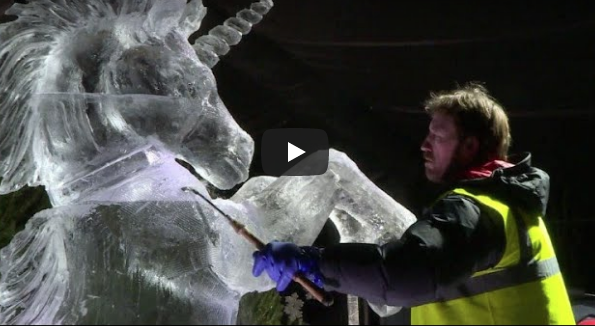 Navidad escultores del hielo