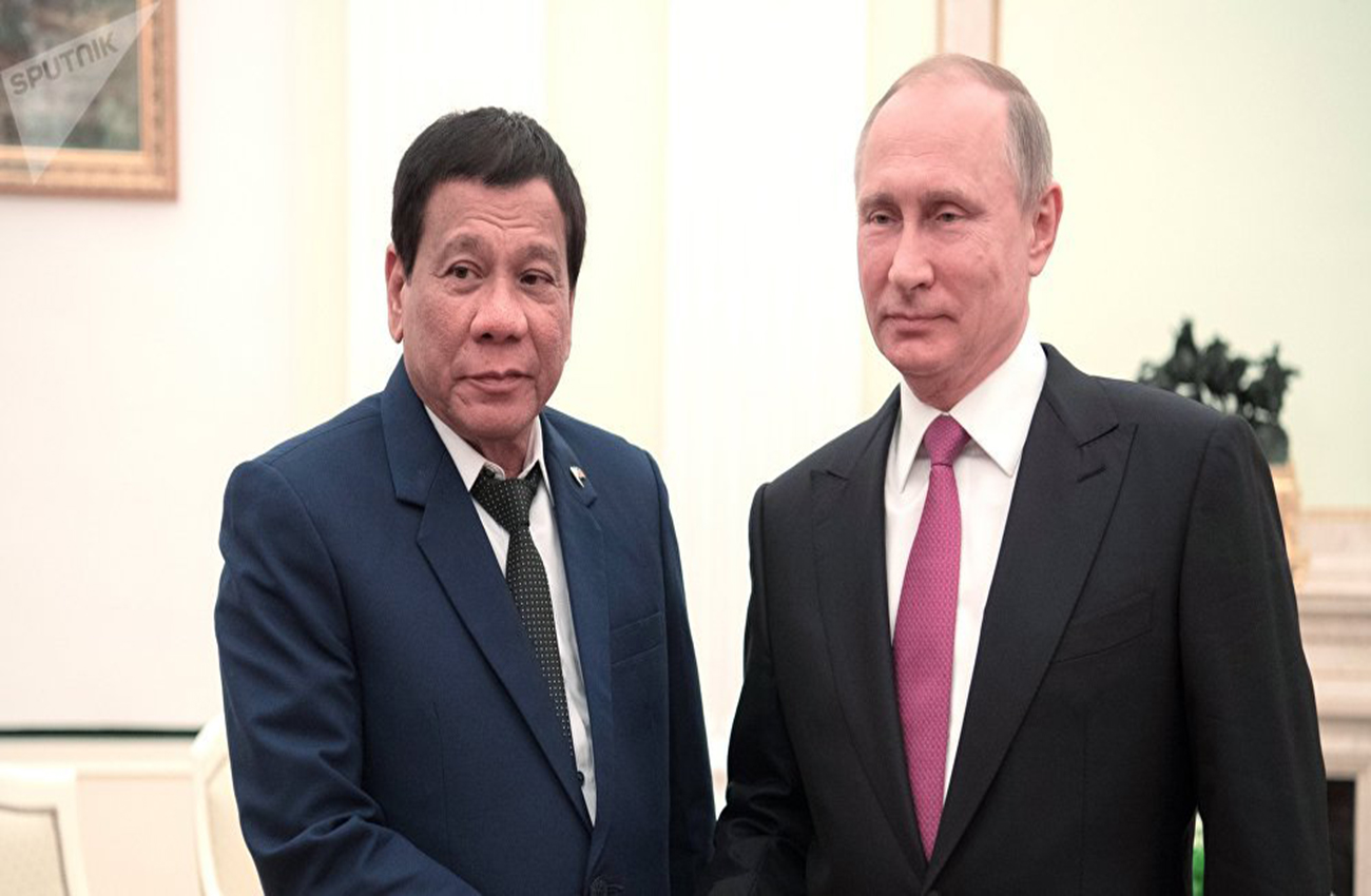Duterte agradece a Putin entrega de armas rusas