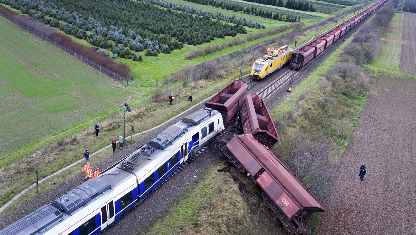 Accidente ferroviario en Alemania dejó 41 heridos