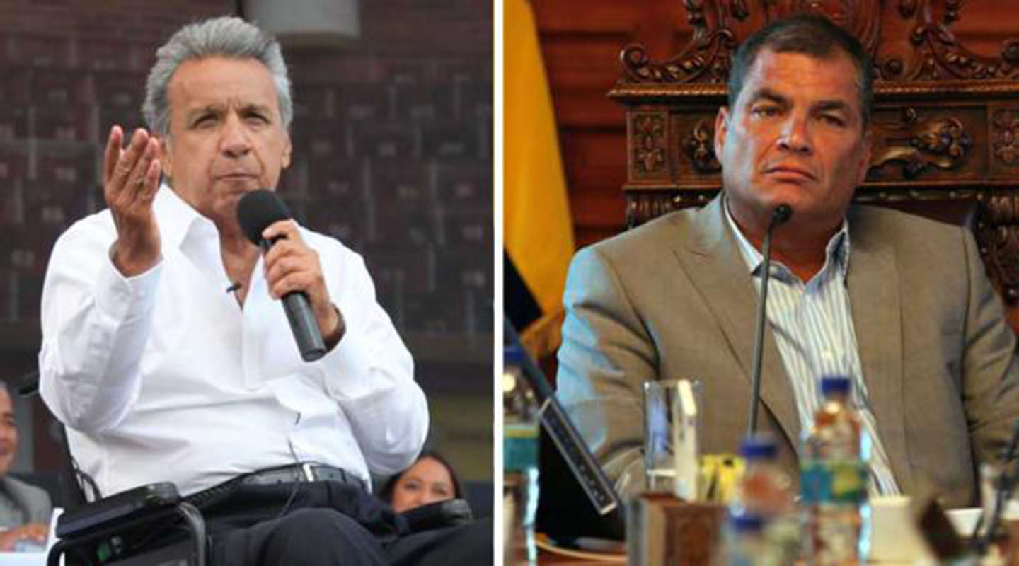 Correa advierte que Moreno busca presidencialismo absoluto en Ecuador