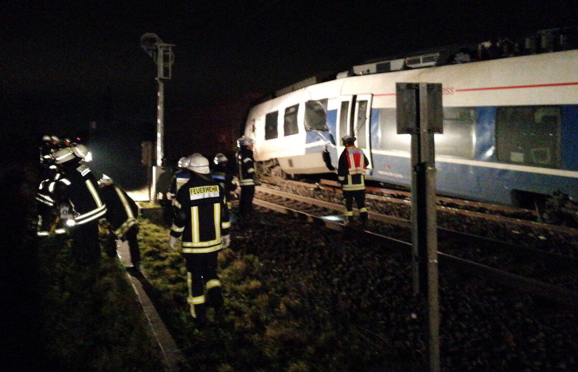 Decenas de heridos en un accidente de tren en Alemania