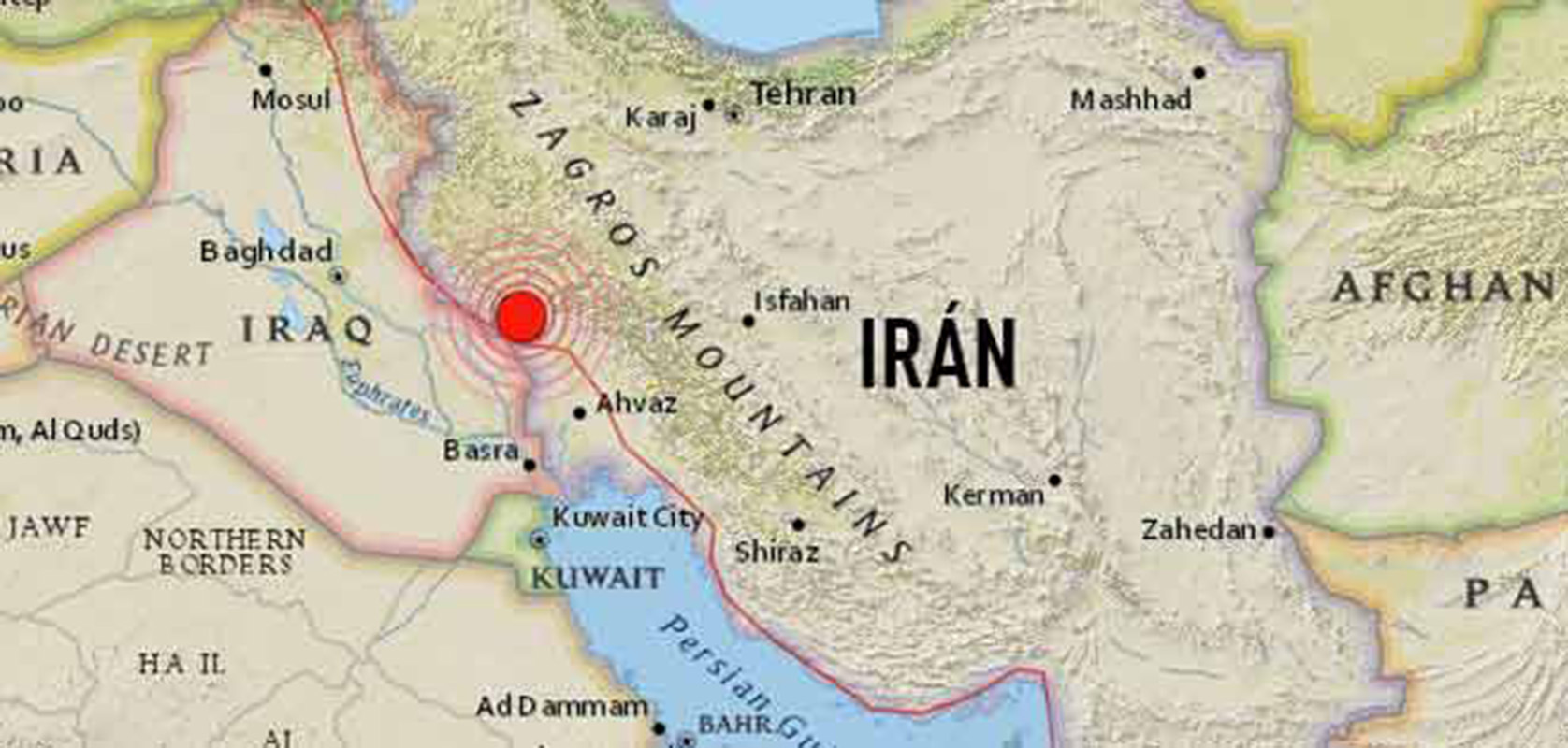 Terremoto de magnitud 6,2 sacude el sureste de Irán