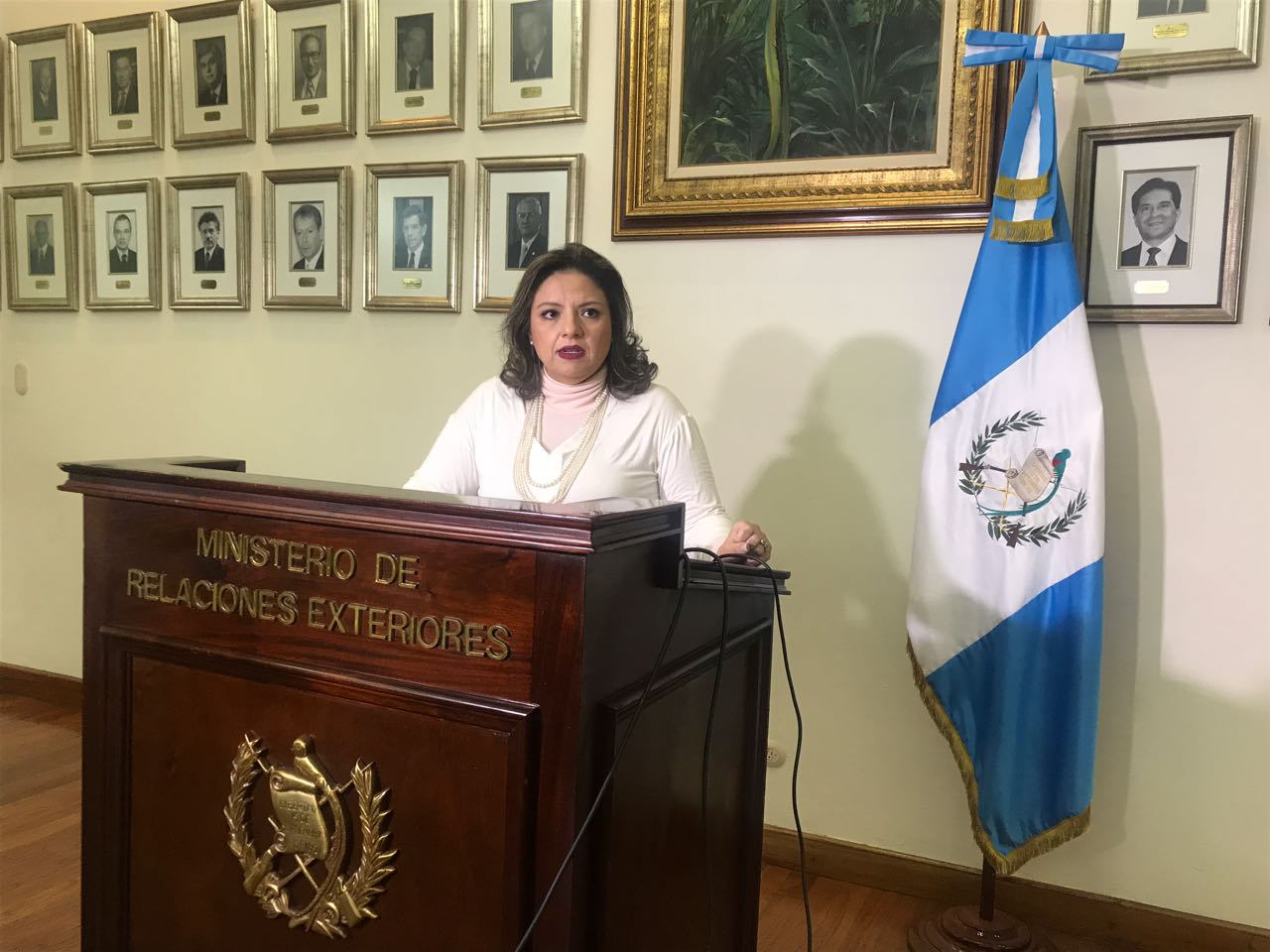 Ministra de Relaciones Exteriores EU Emisoras Unidas Guatemala