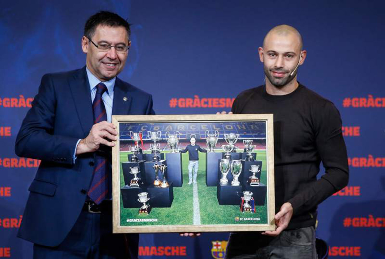 Mascherano finaliza en el Barça un sueño que "duró más de lo que había pensado"