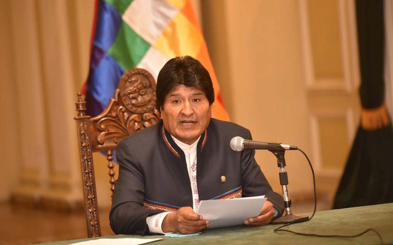 Morales confirma plan de extender su mandato hasta 2025 en Bolivia