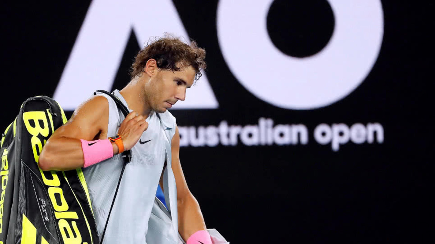 Nadal se retira por lesión en Australia, Cilic avanza a semifinales