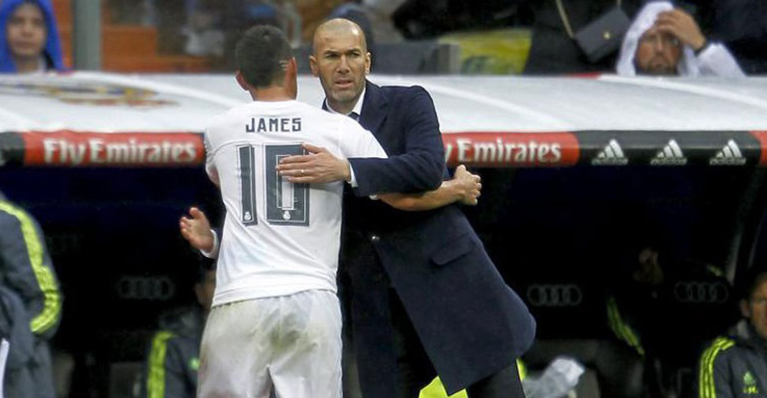 "Nunca he tenido un problema ni lo voy a tener" con James, asegura Zidane