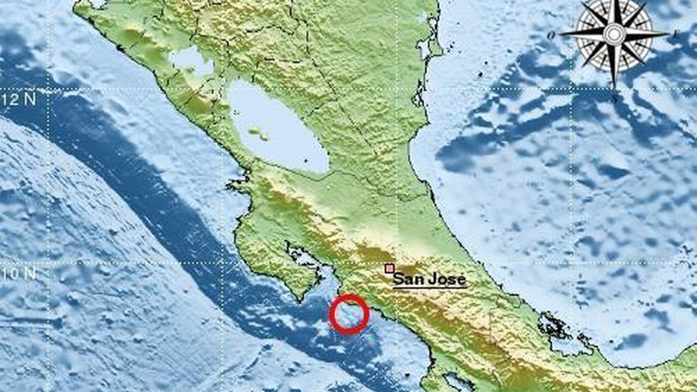 Sismo de 5,9 sacude con fuerza el Pacífico norte de Costa Rica