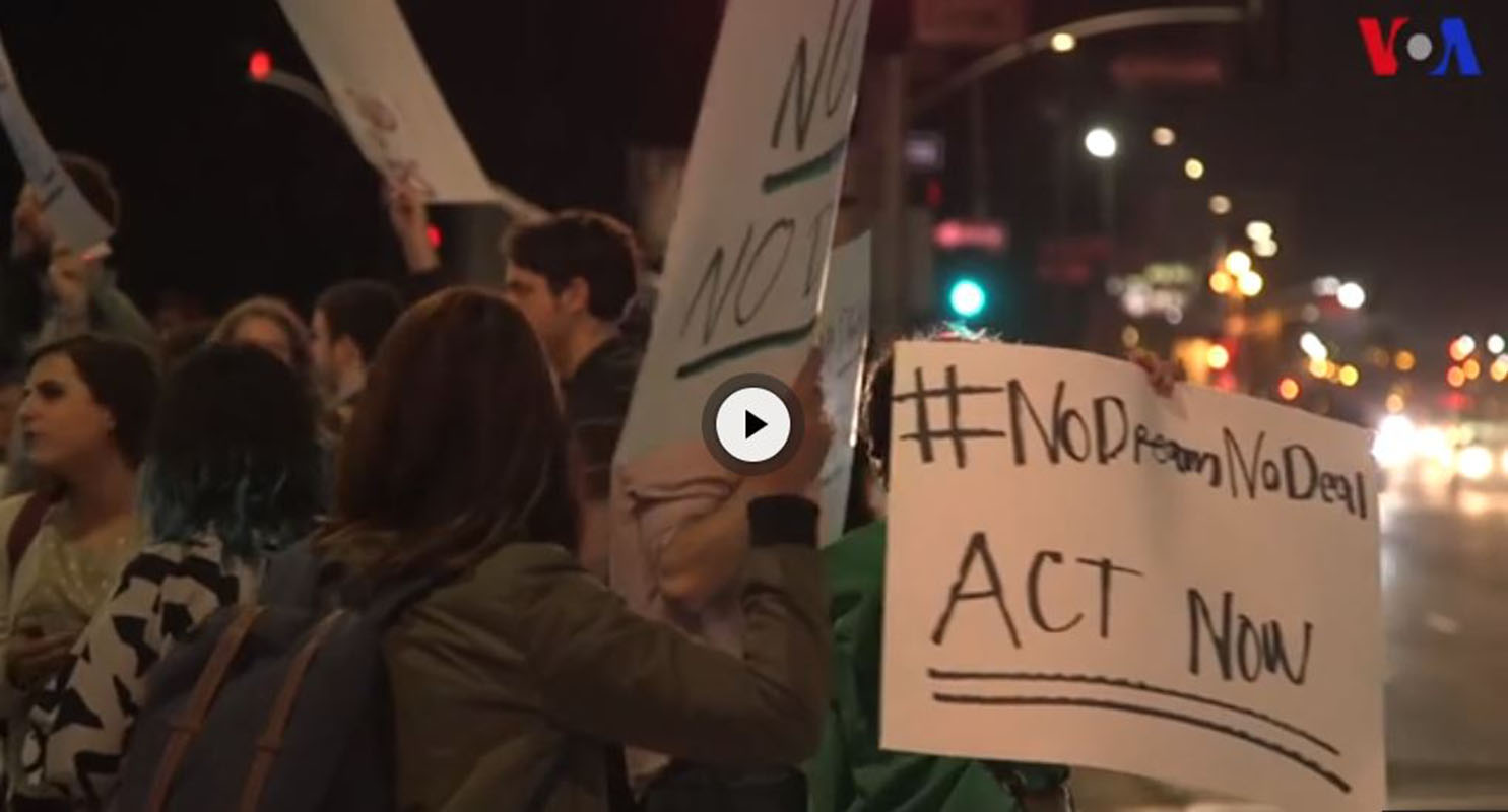 VIDEO: "Soñadores" protestan en Los Ángeles