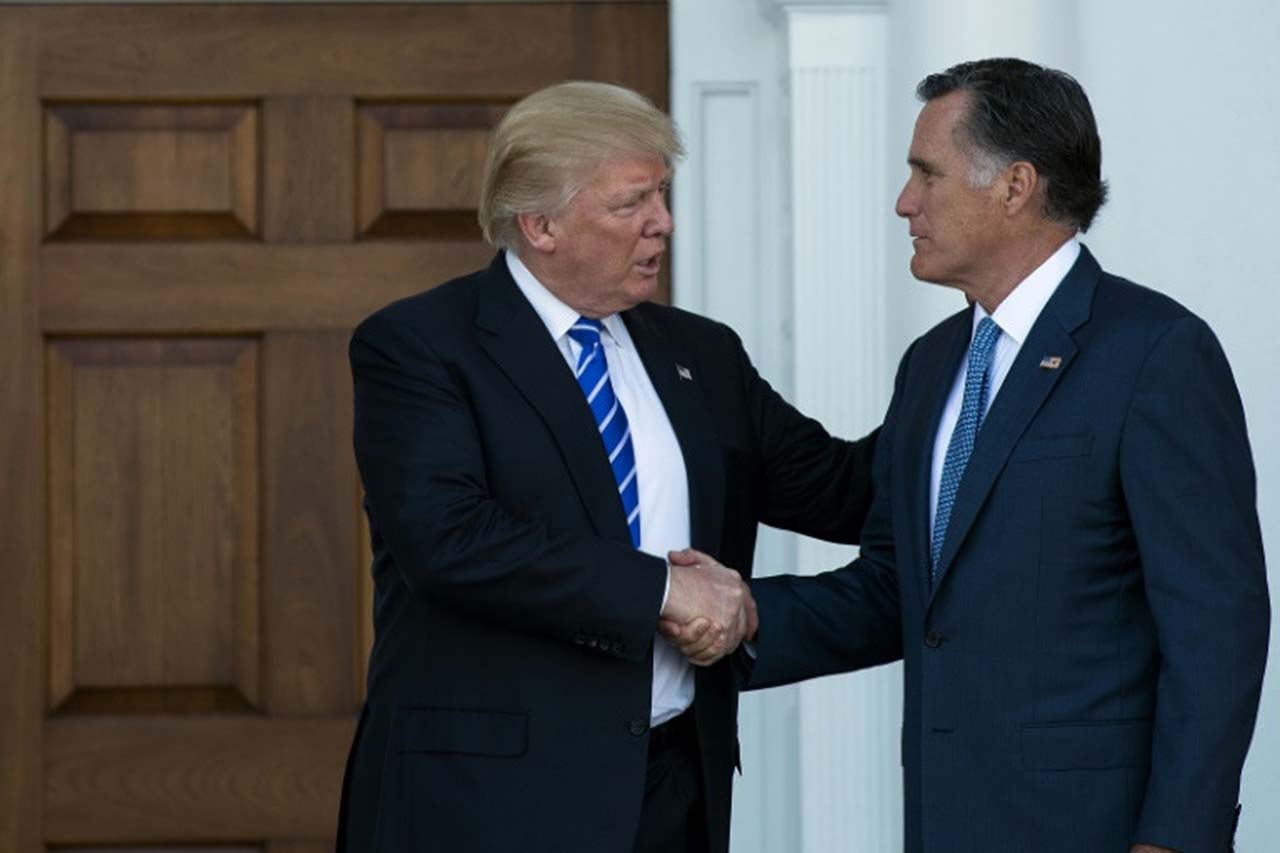 Donald Trump da su apoyo a Mitt Romney en elecciones senatoriales