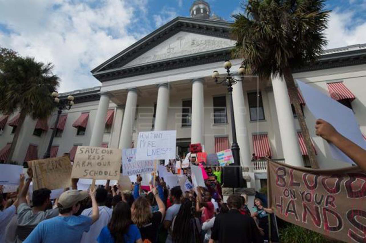 Supervivientes de Parkland llevan al Congreso Florida su repudio a las armas