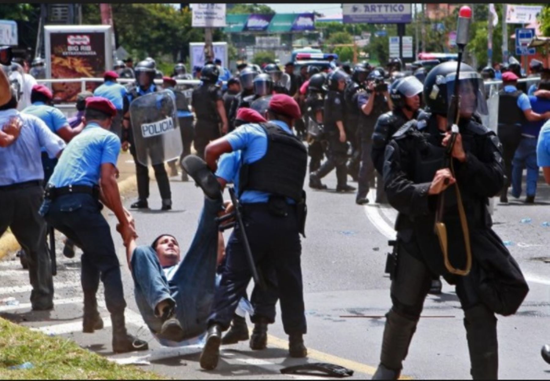 Manifestación en Nicaragua
