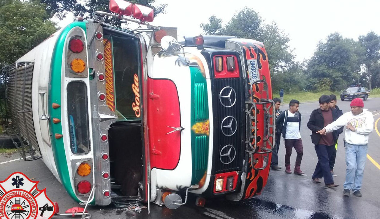 Accidente de bus Nahualá Sololá emisoras unidas