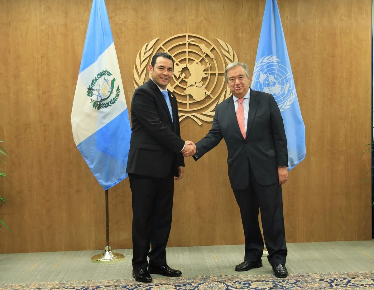 Jimmy y Guterres en la ONU