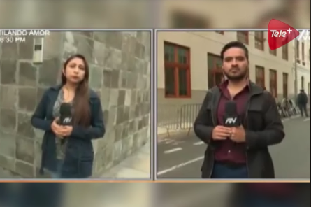 periodista peruana comete error e insulta a compañero