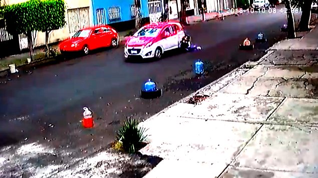 Video viral accidente taxi ciudad méxico