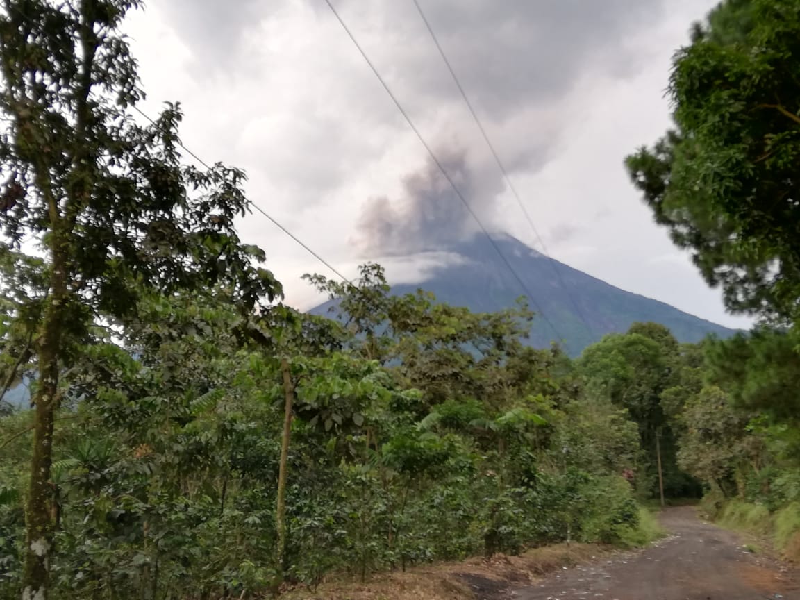 Evacuación por erupción del Volcán de Fuego