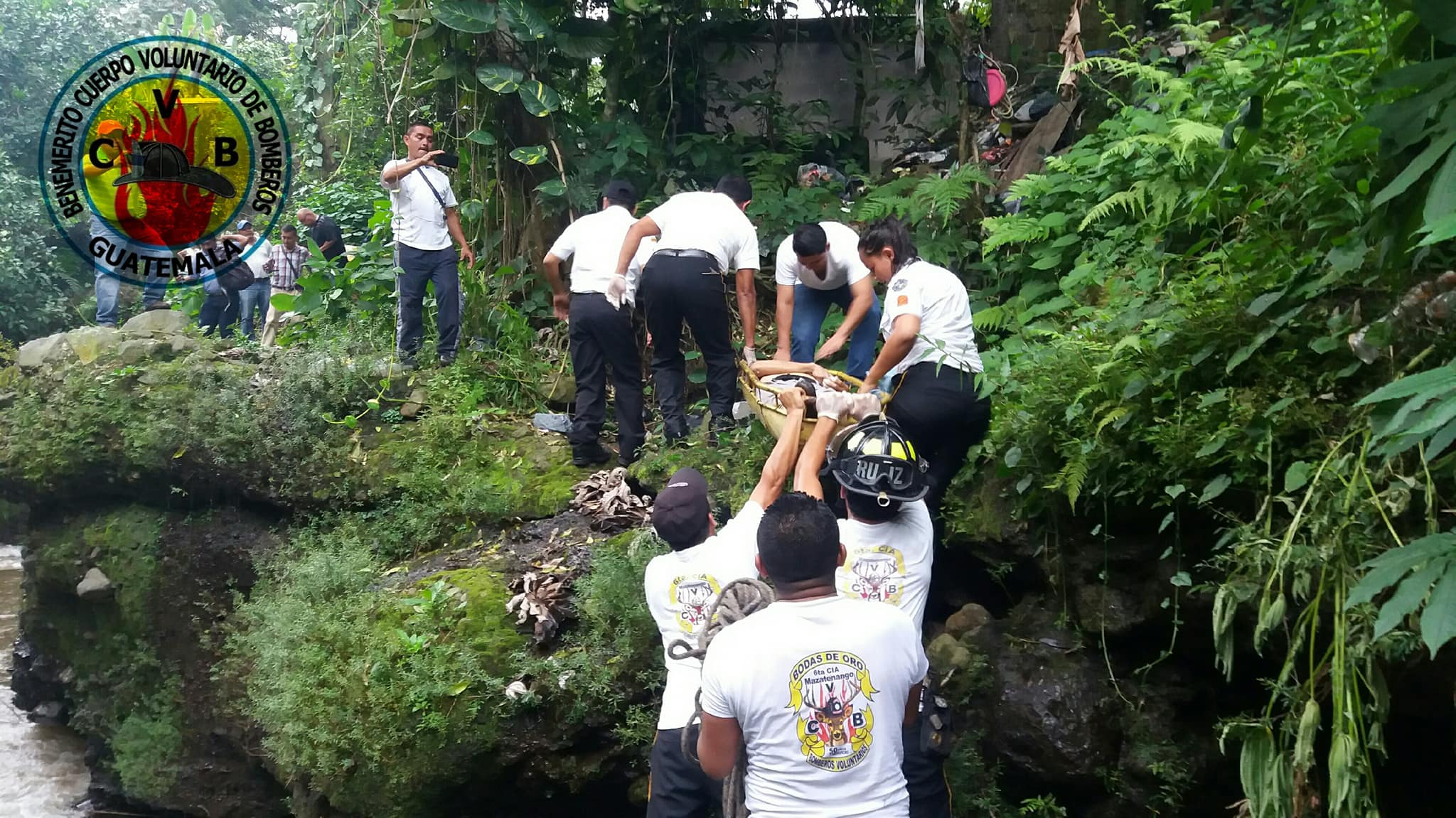Bomberos Voluntarios Mazatenango Suchitepéquez curso aspirantes