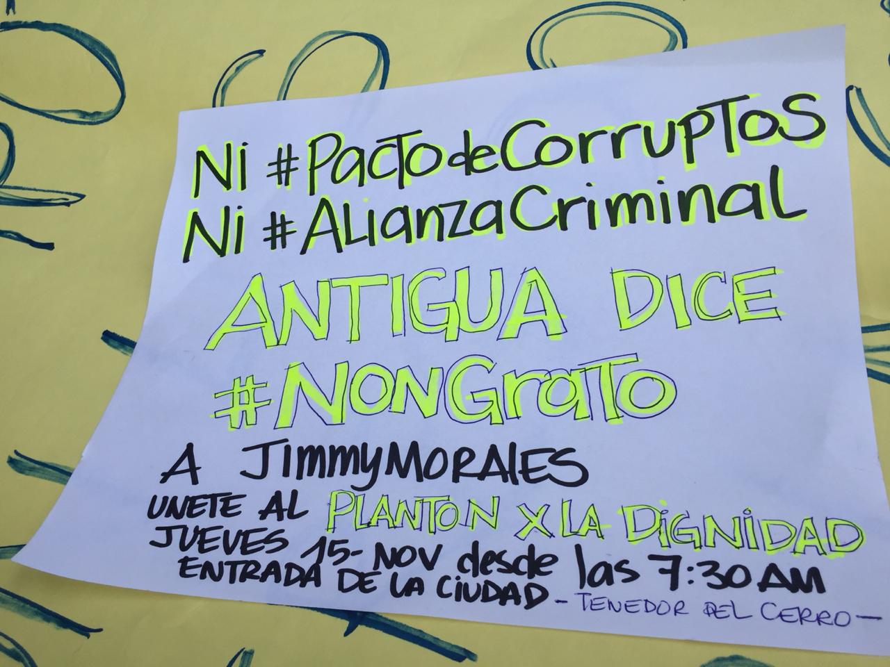 Manifiestan en contra de la Cumbre en Antigua Guatemala