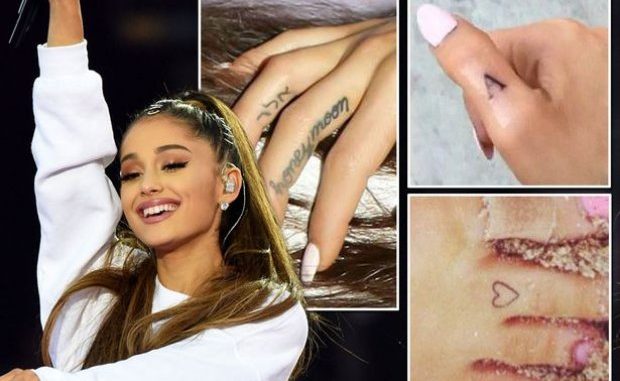 Emisoras Unidas - Ariana Grande borra los tatuajes que se hizo en su  relación con Pate Davidson