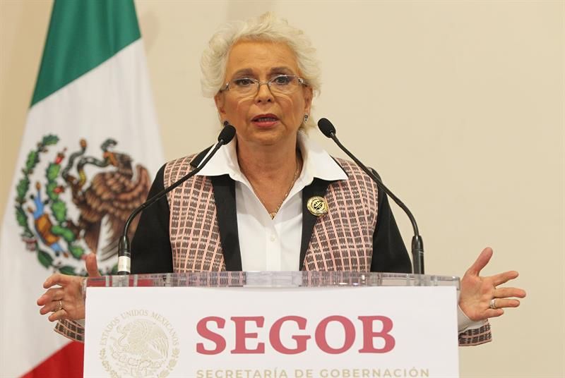 Gobierno mexicano libera, lo anuncia la ministra de Gobernación, Olga Sánchez Cordero.