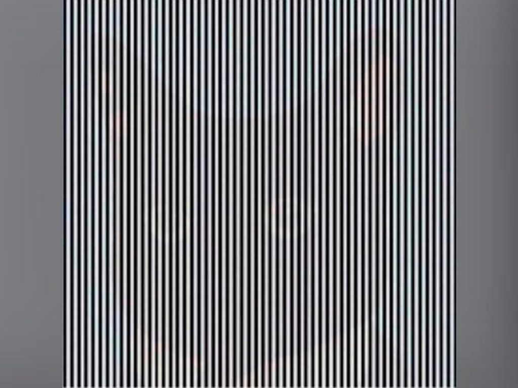 ilusión óptica animal líneas