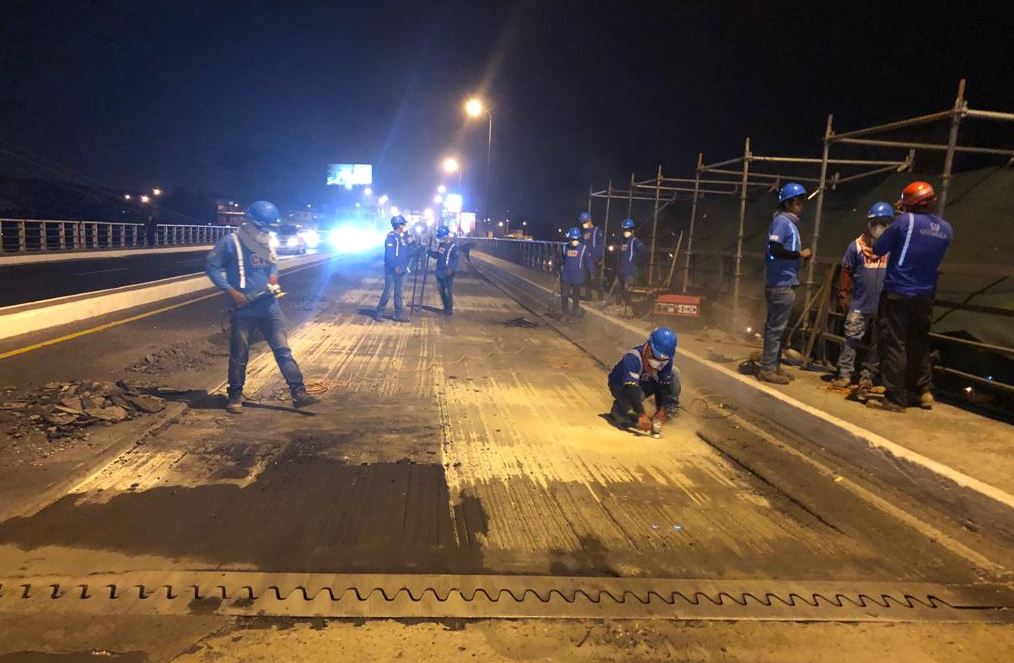 Cierran Puente Belice para reforzar losa durante la noche y madrugada