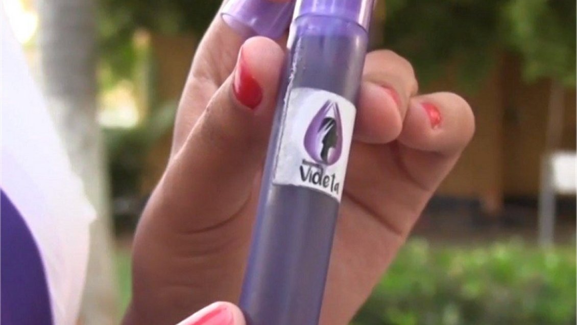 Gas violeta contra el acoso