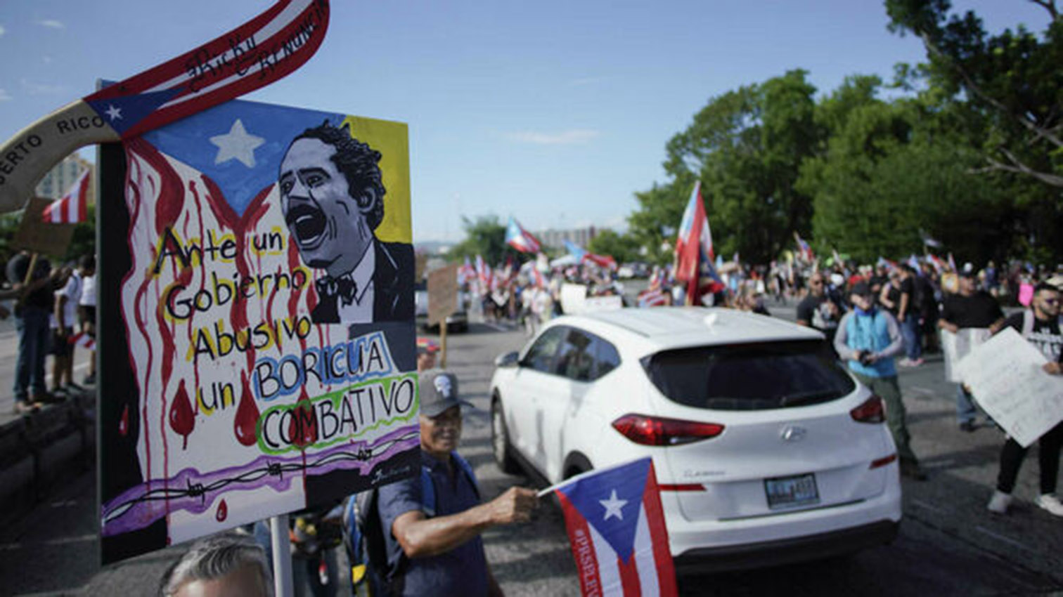 El gobernador de Puerto Rico enfrenta la mayor marcha contra su gestión