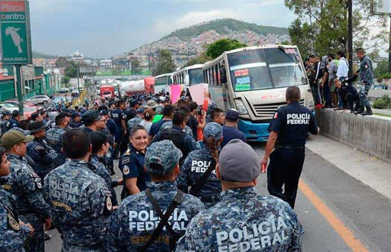 López Obrador afirma que líderes de protestas policiales no son agentes Foto con fines ilustrativos