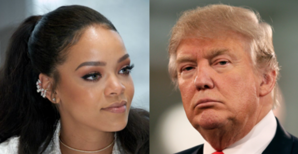 Rihanna se enfrenta a Donald Trump