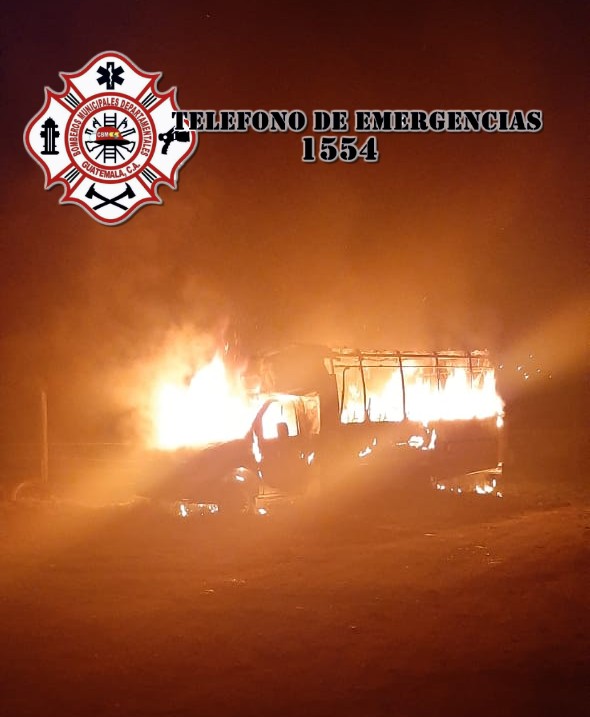 Bus incendiado Quetzaltenango