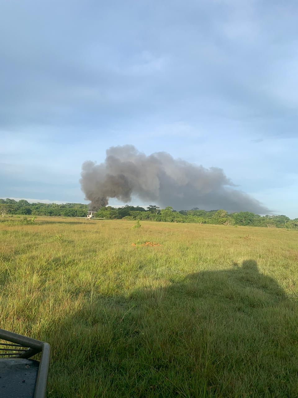 Ejército localiza aeronave incendiada en Petén