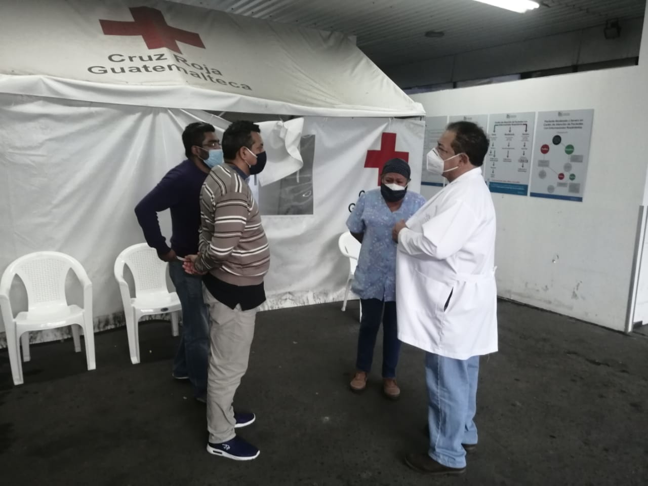 atención de pacientes con Covid-19 en hospital general San Juan de Dios