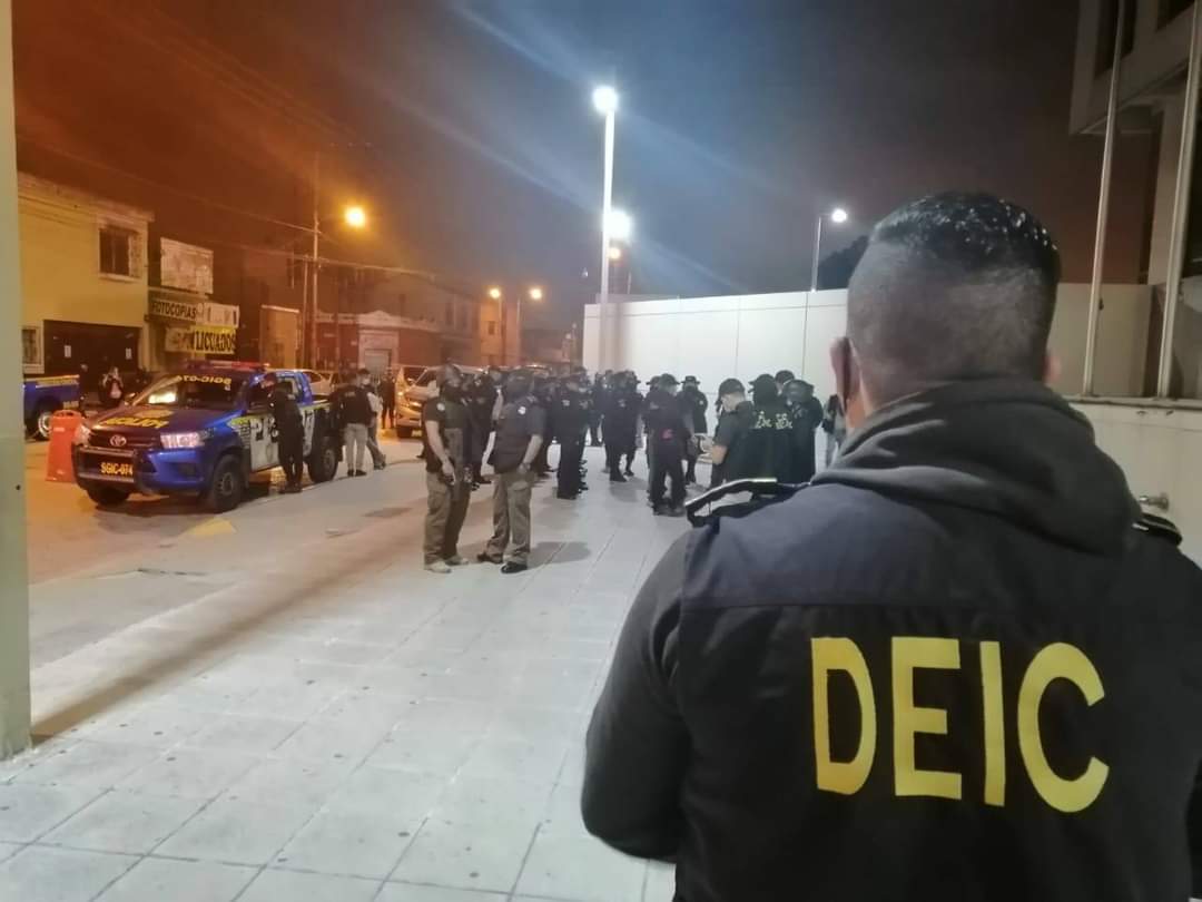 allanamientos contra extorsión en departamento de Guatemala