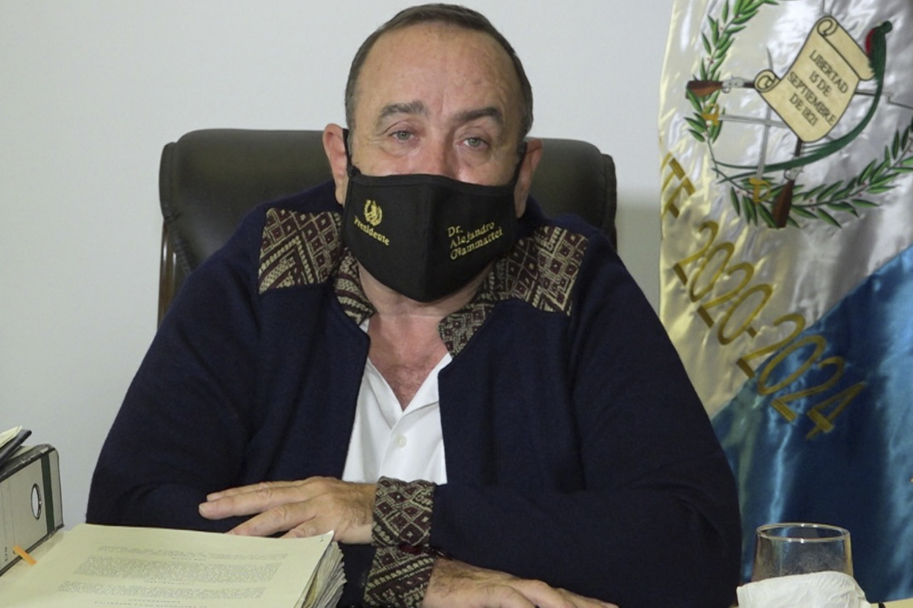 presidente Alejandro Giammattei es diagnosticado con Covid-19