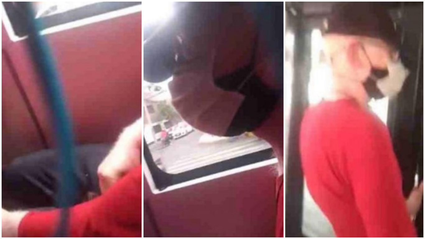 Mujer graba a un hombre masturbándose frente a ella a bordo de un bus