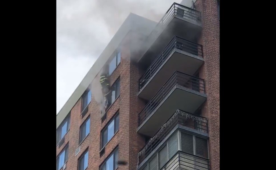 Incendio en edificio de Nueva York