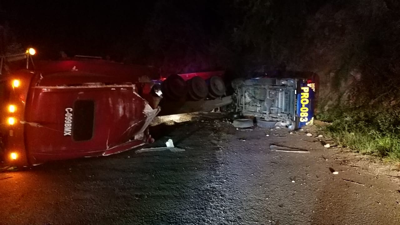 choque de tráiler y patrulla en ruta al Atlántico