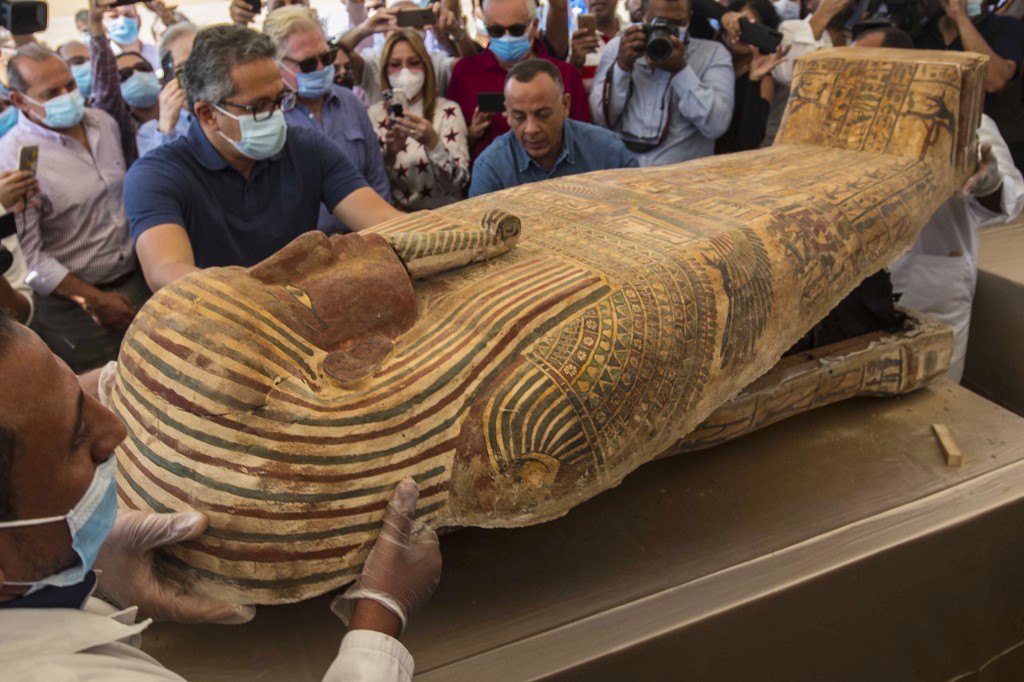 Sarcófagos descubiertos en Egipto