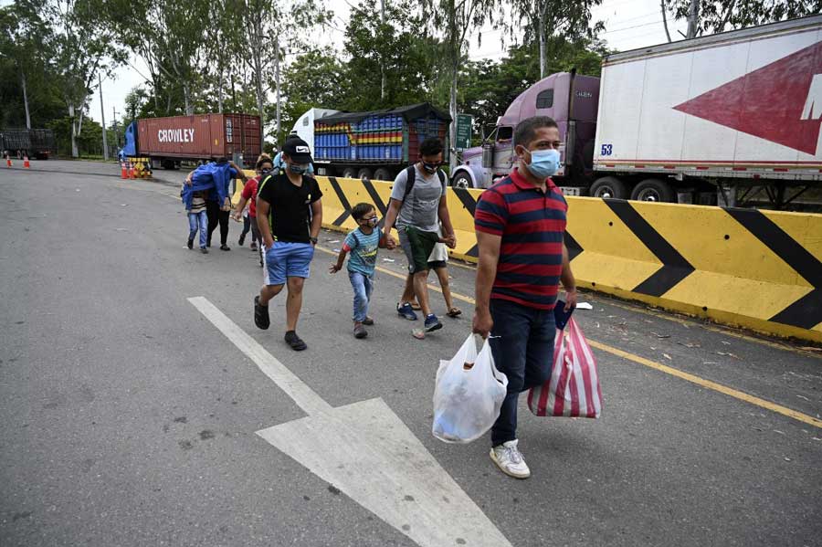 Migrantes hondureños retornados