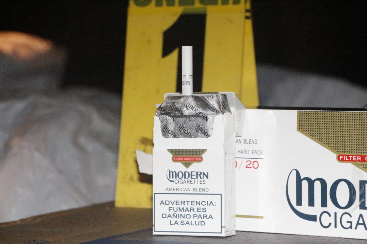 cigarrillos de contrabando decomisados en Petén