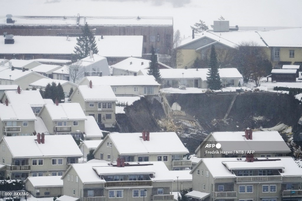 Deslizamiento de tierra en Noruega
