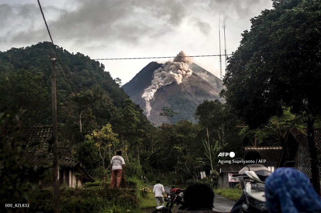Volcán Merapi, en Indonesia