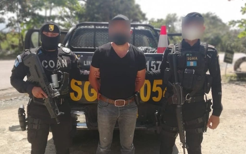William Chacón, alias "Cartucho", es capturado por autoridades guatemaltecas.